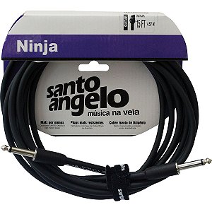 Cabo Guitarra 0,20mm P10 X P10 Ninja 4,57m Santo Angelo [F086]