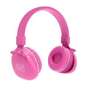 Fone De Ouvido Bluetooth Kids Headset Khp002 Pink Bright [F086]