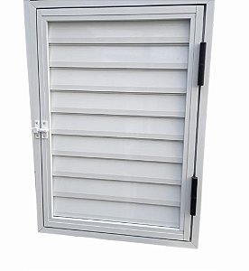 Portinhola 1 Folha Esquadrias Brasil 80x80 Branco Esquerdo [F123]