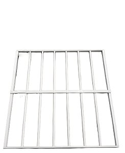 Grade De Proteção Em Alumínio Esquadrias Brasil 90x90branco [F123]