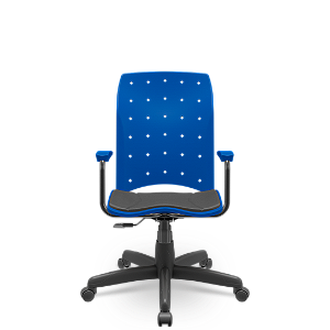 Cadeira Ergoplax Presidente RelaxPlax Azul