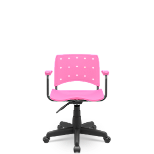 Cadeira Ergoplax Secretária Rosa