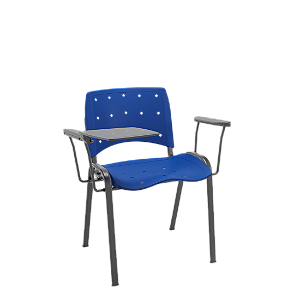 Ergoplax Fixa Secretária com Prancheta Escamoteável Antipânico Azul
