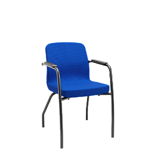 Cadeira Soer Fixa 4 Pés Azul Claro