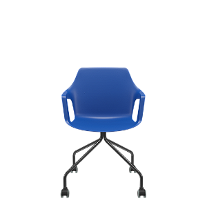 Cadeira Vesper 4 Pés c/Rodízio Azul