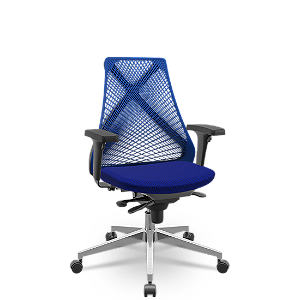 Cadeira Bix X+ Aero Azul Slider Base Alumínio