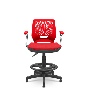Cadeira Beezi Caixa Poliester Vermelho Standard
