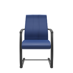 Cadeira Suprema Aproximação Vinil Azul