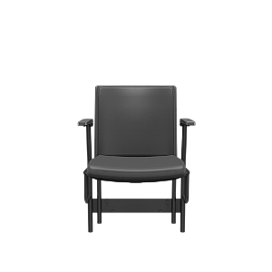 Cadeira Audiplax Esportiva Vinil Preto Base Metal preto