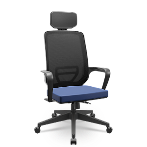 Cadeira Adrix Vinil Azul