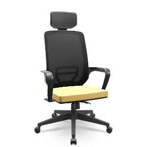 Cadeira Adrix Vinil Amarelo