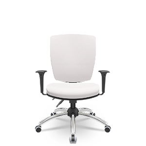 Cadeira Altrix Espaldar Alto Vinil Branco