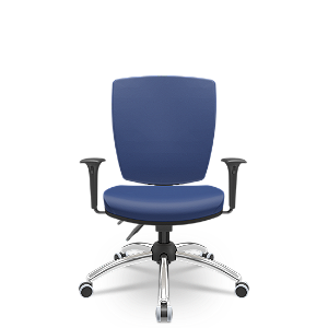 Cadeira Altrix Espaldar Alto Vinil Azul