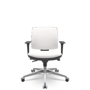 Cadeira Brizza Soft Executiva Vinil Branco