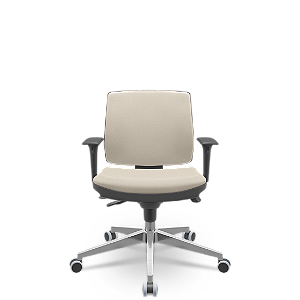 Cadeira Brizza Soft Executiva Vinil Bege