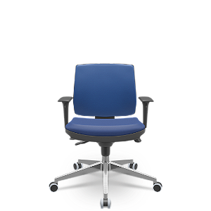 Cadeira Brizza Soft Executiva Vinil Azul