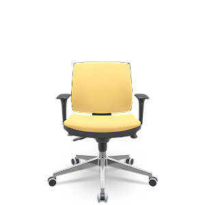 Cadeira Brizza Soft Executiva Vinil Amarelo