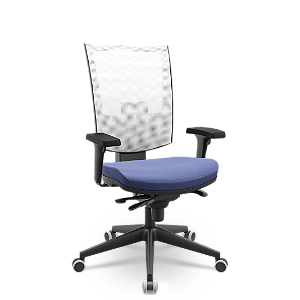 Cadeira Flash Presidente Branco e Azul