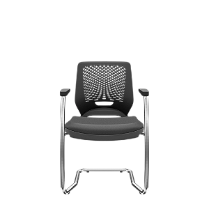 Cadeira Beezi Aproximação S Vinil Preta