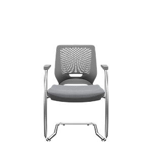 Cadeira Beezi Aproximação S Vinil Cinza