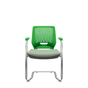 Cadeira Beezi Aproximação S Vinil Verde