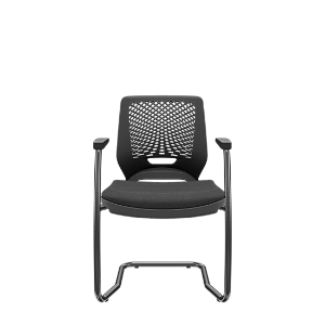 Cadeira Beezi Aproximação S Poliéster Preta