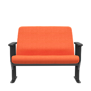 Esibire Poltrona Poliester Laranja USB Plus Size