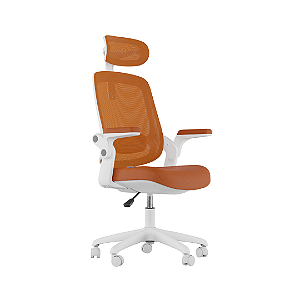 Cadeira de Escritorio Elements Astra Laranja/Branco