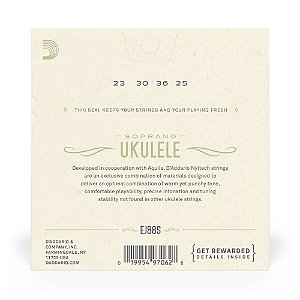 Encordoamento Para Ukulele Soprano D Addario Nyltech EJ88S [F035]
