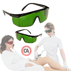 Par óculos De Proteção Epi Segurança Raio Laser Luz Pulsada - UN / 2 [F103]