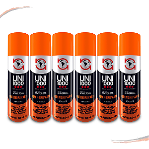 6 Spray Desengripante E Lubrificante Aerossol Uni1000 300ml - kit / 6 [F103]
