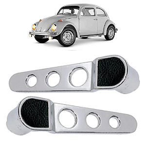 Par Puxador Cromado Interno Maçaneta Esporte Fusca 59 A 86 - UN / 2 [F103]