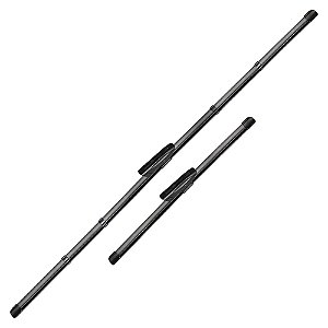 Par De Palhetas Micro - Aeroflat - Dianteira - 24"/15"pol. -  Citröen Ds3 Após 13 - Fiat Strada Após 20 - Mobi Após 20 [