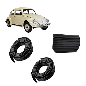 Par Borracha Debrum Do Paralama Tras Fusca 59 A 96 Preto - UN / 2 [F103]