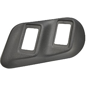 Moldura Interruptor Vidro Elét Dupla Quad Preta Uso Geral [F103]