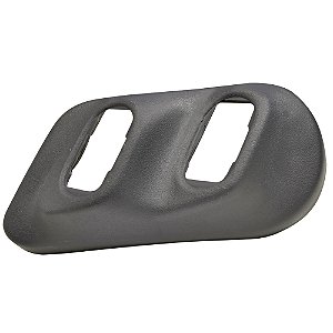 Moldura Interruptor Vidro Elétrico Dupla Red Cinza Uso Geral [F103]