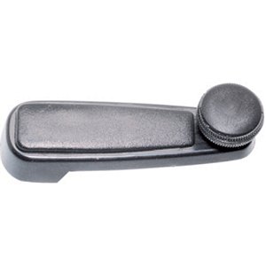 Manivela Regula Vidro - Portas - Plástico Cinza - 16 Estrias - Dir./esq. - Unv40169 [F103]