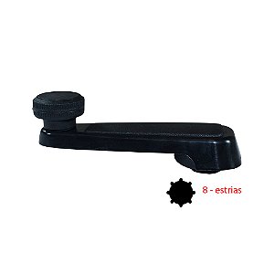Manivela Reguladora Do Vidro Porta - Plást.preto - 8 Estrias Direita E Esquerda Gm Caminhões Após 90 - D20 Após 90 [F103