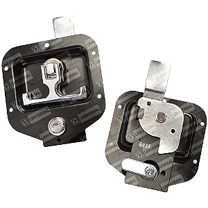 Maçaneta Externa Porta Inox Uso Geral ônibus Preta [F103]