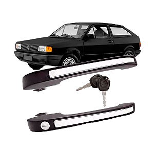 Kit Par Maçaneta Gol Voyage Parati 87 A 96 Quadrado C Friso - UN / 2 [F103]