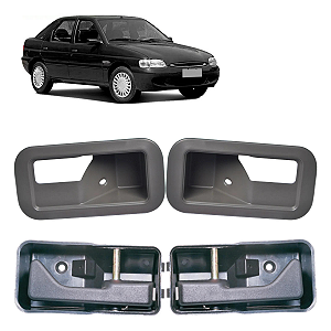 Kit Completo Gatilho Maçaneta Interna + Moldura Escort 93-96 [F103]