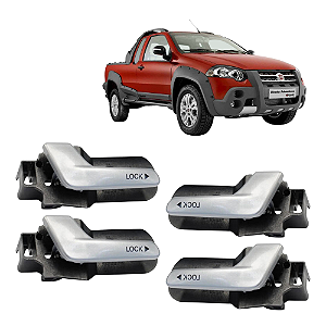 Kit 4 Gatilho Da Maçaneta Interna Strada 4 Portas 2014 2015 - UN / 4 [F103]