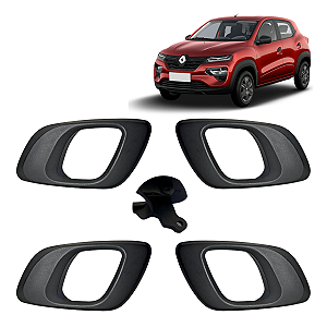 Kit 4 Maçaneta Interna Gatilho Puxador Kwid 2017 2018 2019 - UN / 4 [F103]