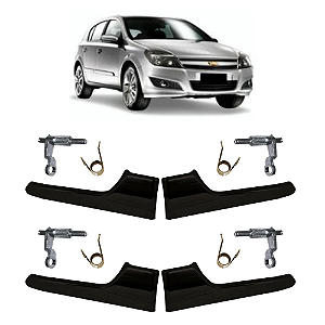 Kit 4 Maçaneta Interna Preta Gatilho Todas Portas Vectra Gt 05 A 11 - UN / 4 [F103]