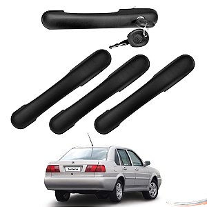 Kit 4 Maçanetas Externas Preto Santana G2 98 A 06 4 Portas - UN / 4 [F103]