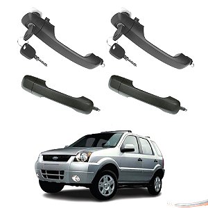 Kit 4 Maçanetas Extr Completo C/ Chave Ecosport G1 02 A 12 - UN / 4 [F103]