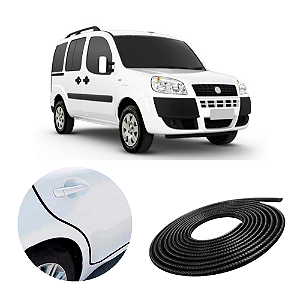 Borracha Protetora Borda Porta Veículo Doblo 7x14 - 5 Metros [F103]