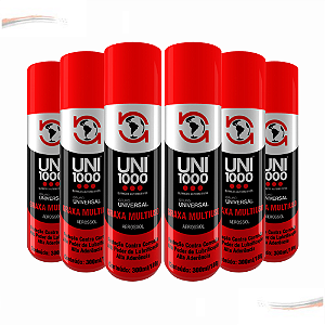 Kit 6 Graxa Spray Lubrificante Multiuso Alta Aderência [F103]
