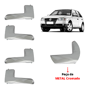 Kit 4 Puxador Da Maçaneta Interna Gatilho Gol Cromado [F103]