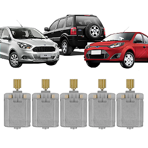 Kit 5 Motor Fechadura Elétrica Trava Porta Fiesta Ecosport [F103]